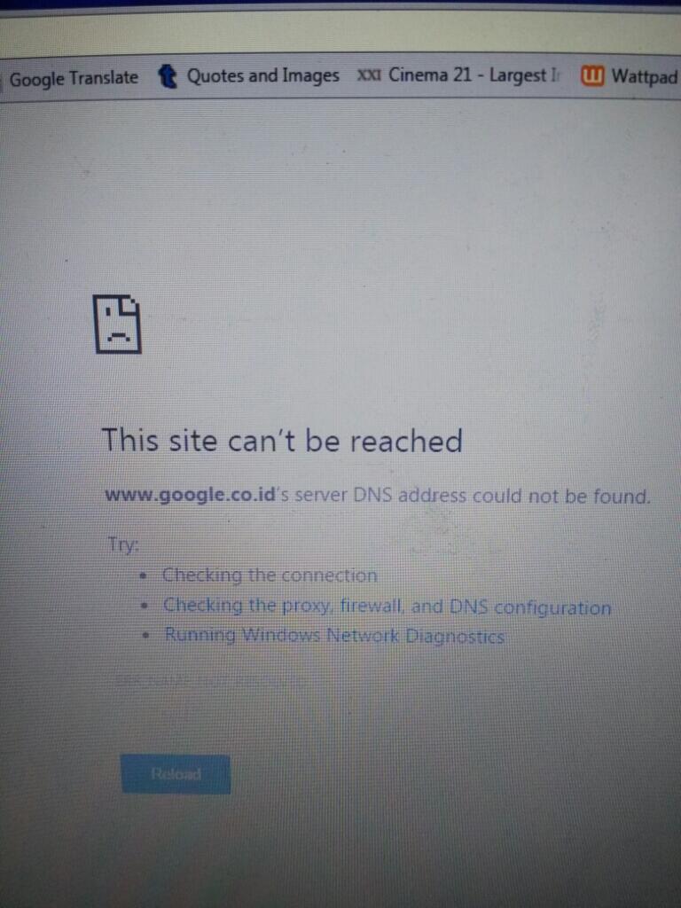 Tolong gan! laptop gk bisa browsing, ping normal kok