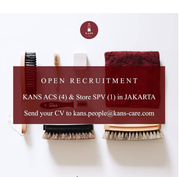 OPEN RECRUITMENT APPAREL CARE SERVICE (4 ACS) AND STORE SUPERVISOR IN JAKARTA !!!