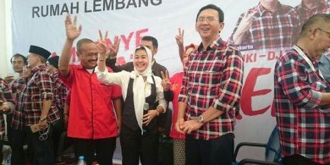 Rumahnya dikemang tak banjir lagi,wanita emas mendadak dukung ahok
