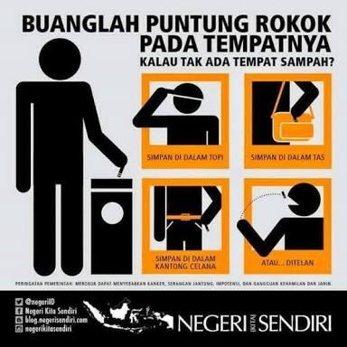 Tempat Tempat yang Biasa Dijadikan Asbak Darurat