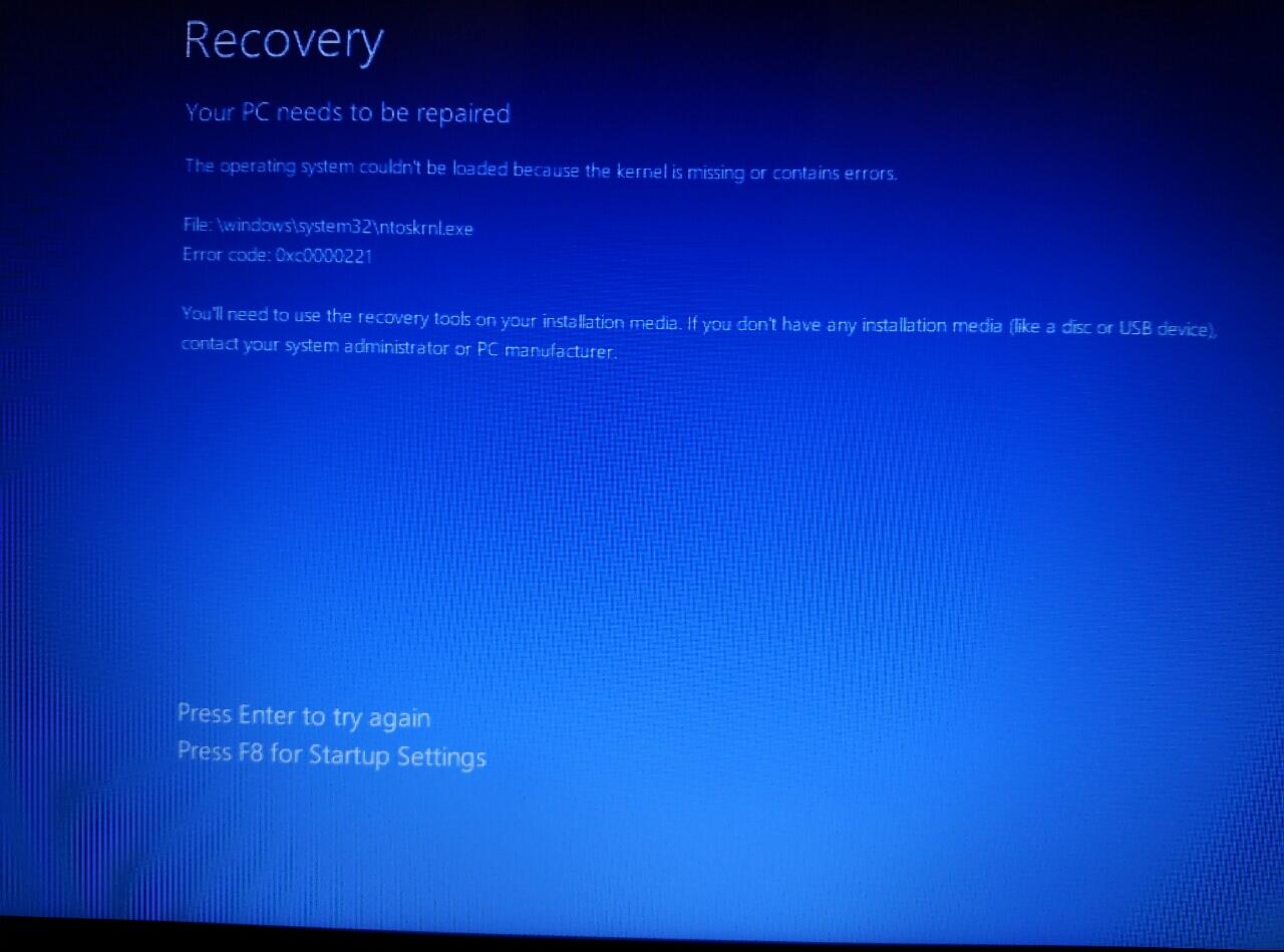 Help ! Error saat instalasi Windows