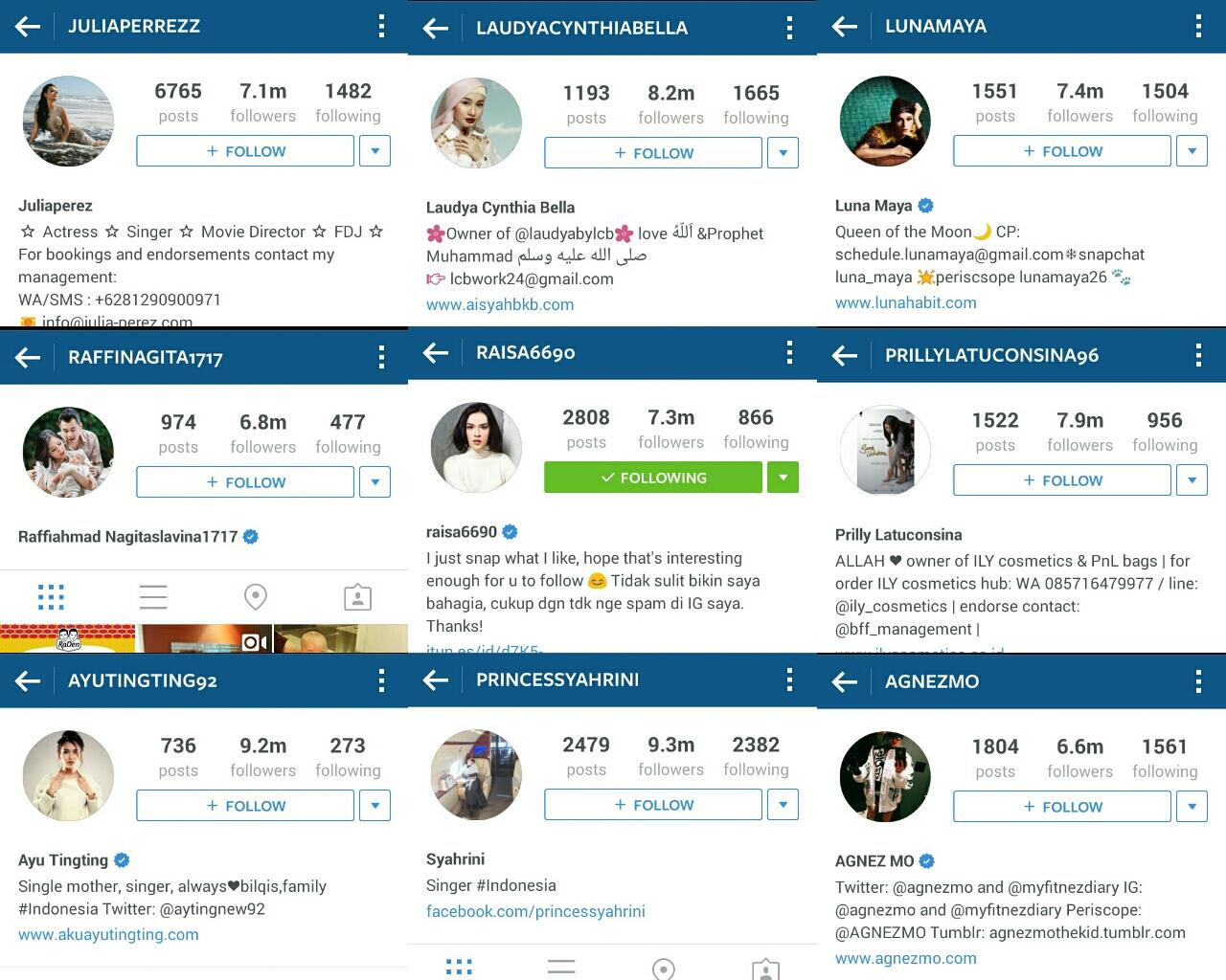 Perbedaan Isi Instagram Artis Indonesia dan Artis Korea