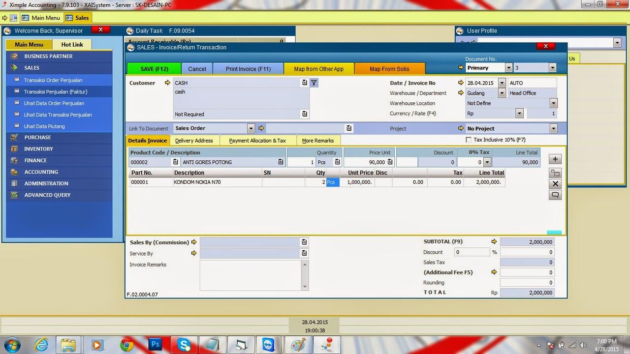 XAI ACCOUNTING PROGRAM
