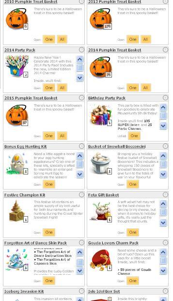 Mousehunt Gold , Sb dan Gift Basket