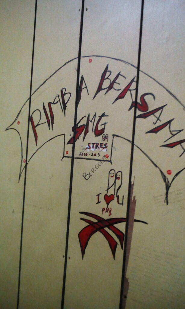 corat coret di penginapan
