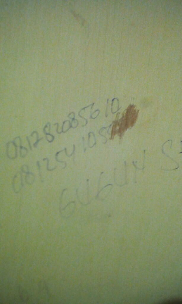 corat coret di penginapan