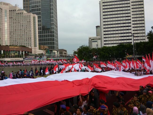 Ratusan orang gelar aksi 'Kita Indonesia' di Bundaran HI