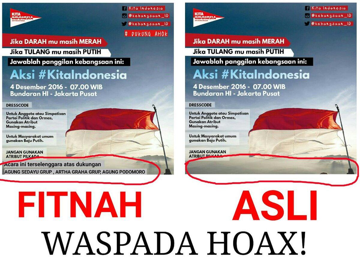 WASPADA! Daftar Hoax yang Menyertai Aksi 412