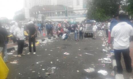 Tenda Aksi 412 Roboh Diterjang Angin