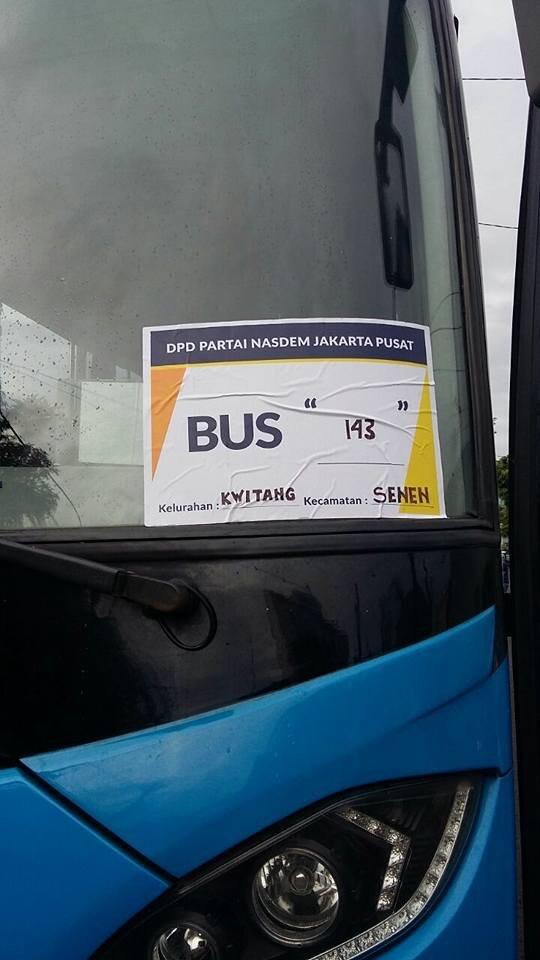 Beredar Foto Bus Transjakarta Dengan Stiker Partai, Apa Kata Dirut Transjakarta?