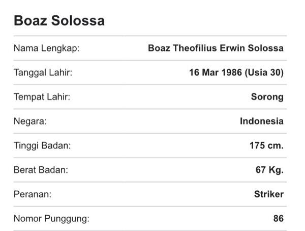 Profil dan Fakta Kapten Timnas Indonesia AFF 2016 &quot;BOAZ SALOSSA&quot;