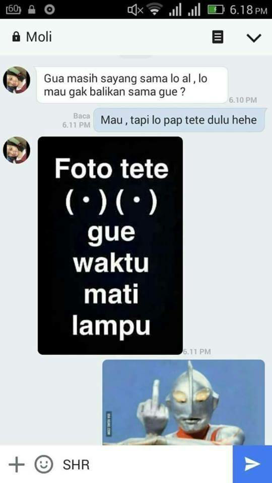 Punya Pacar Jangan Jadi Mantan. Ntar kalo Ngajak Balikan Malah Sakit Hati Gini