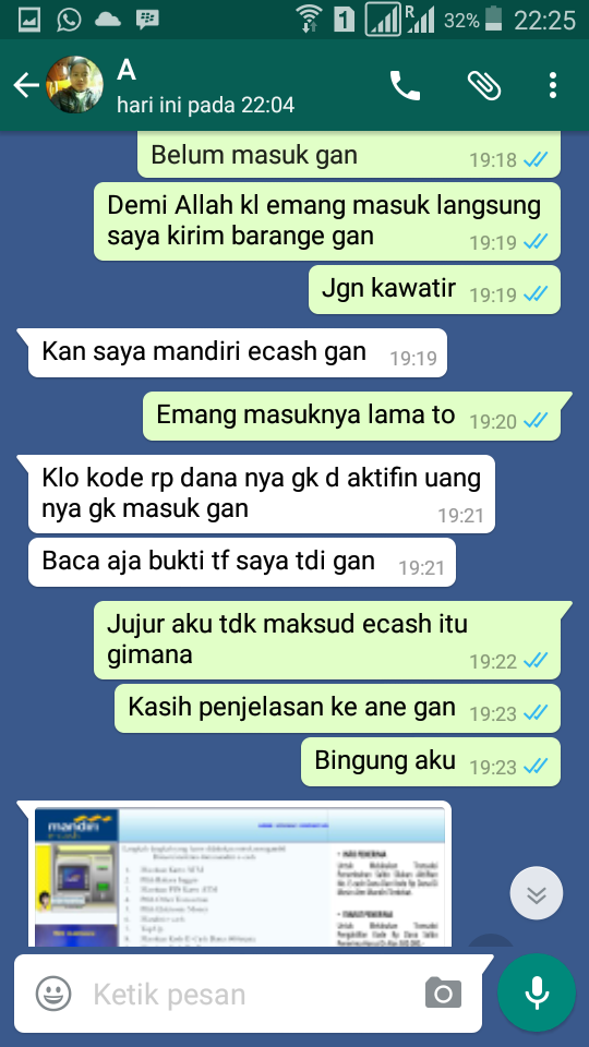 Indikasi Penipuan Mandiri E-Cash