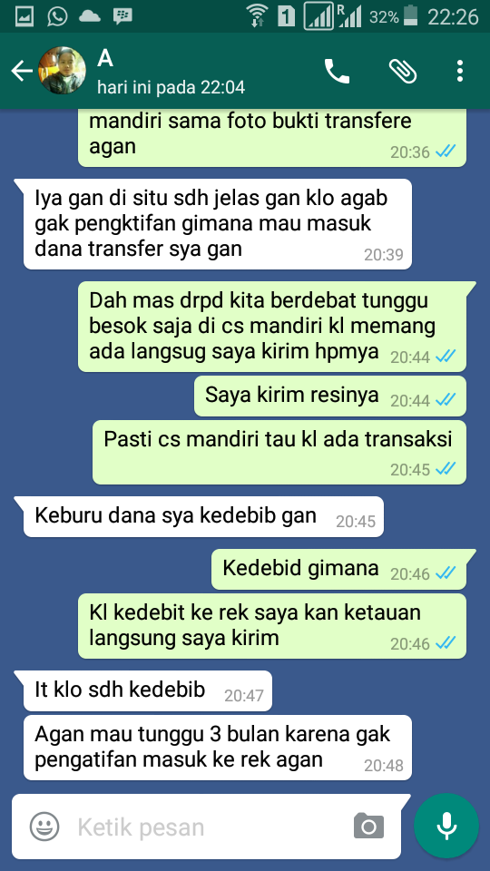 Indikasi Penipuan Mandiri E-Cash