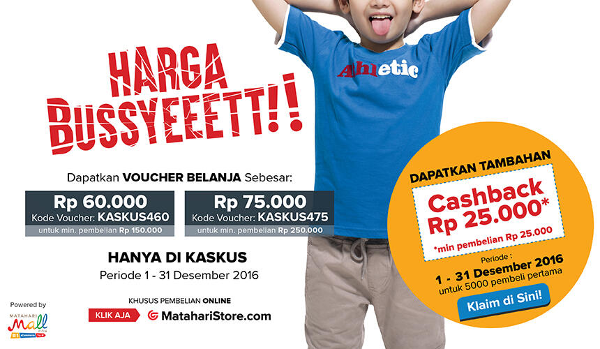 Busyet Gan! Masih Ada Lagi Diskon dari MatahariStore!