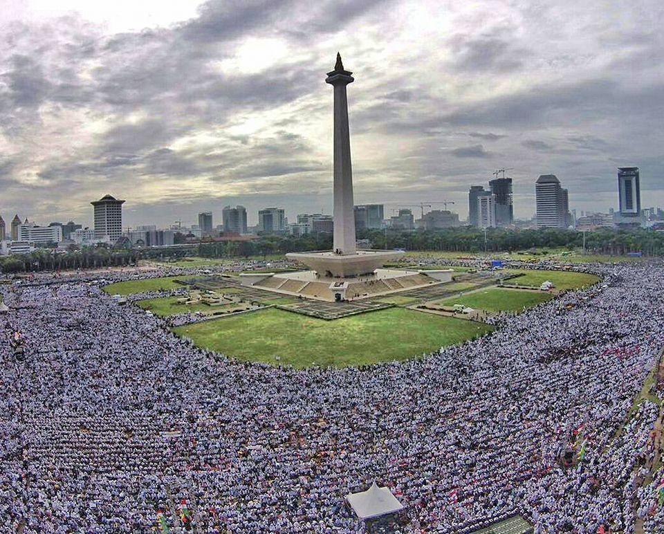 Jumlah Makmum Shalat Jumat di Aksi 212 Lebih Banyak Dibanding Saat Musim Haji'