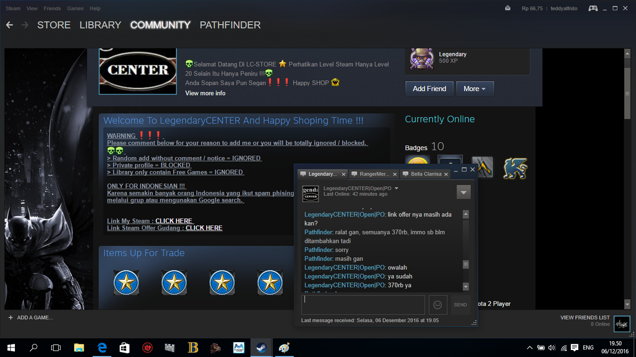 HATI HATI GAN, PENIPU DOTA 2