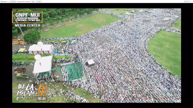 Serba Serbi Aksi Super Damai 212, Subhanallah indah sekali..