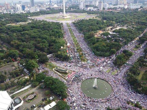 Serba Serbi Aksi Super Damai 212, Subhanallah indah sekali..