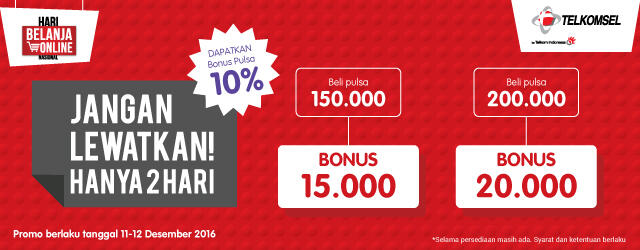 &#91;Official Promo&#93; Harbolnas, Ada Diskon Gede di ePulsa KASKUS!