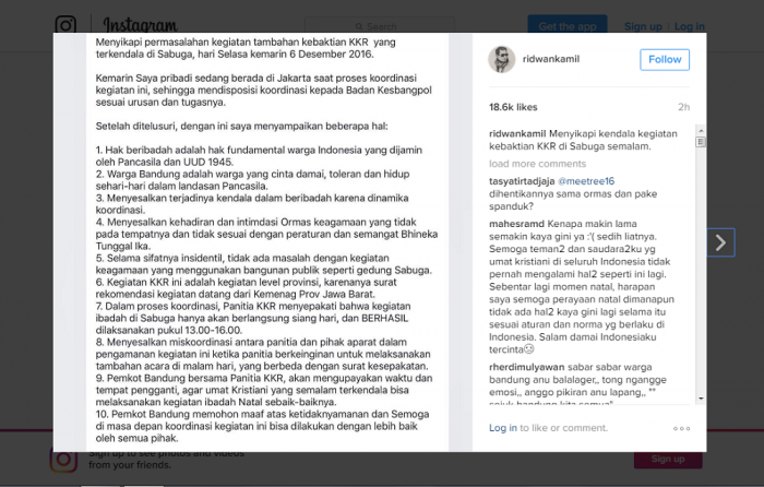 Bandung tak toleran?