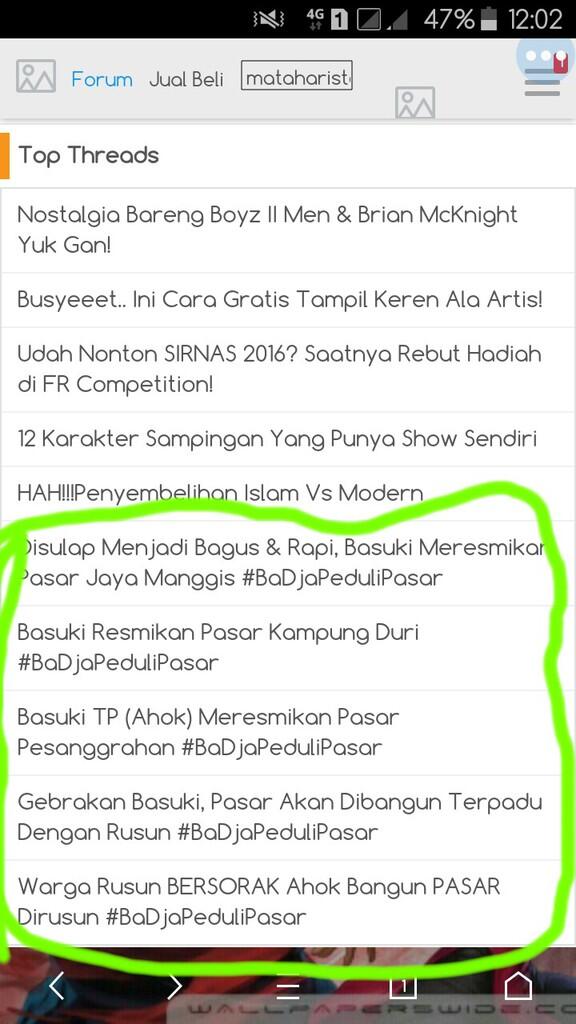 Ini dia top thread untuk hari ini