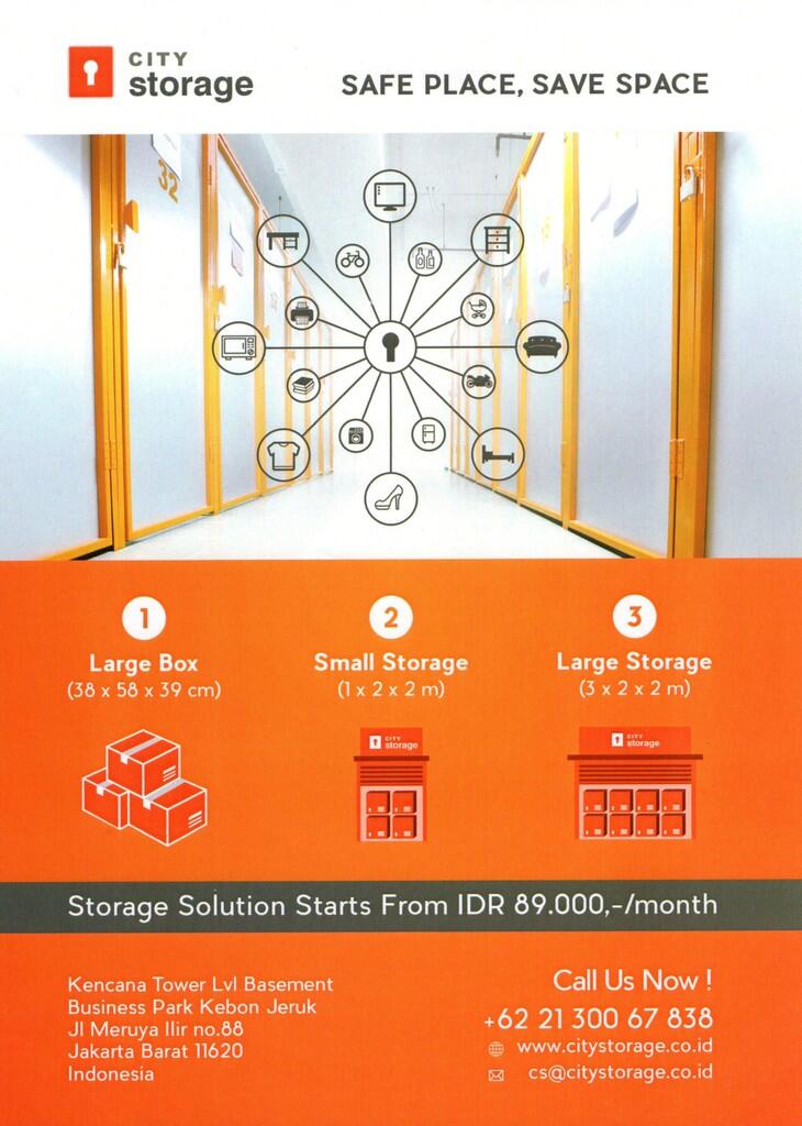 CITY STORAGE - Tempat Simpan barang sendiri / Gudang barang dengan harga TERJANGKAU!