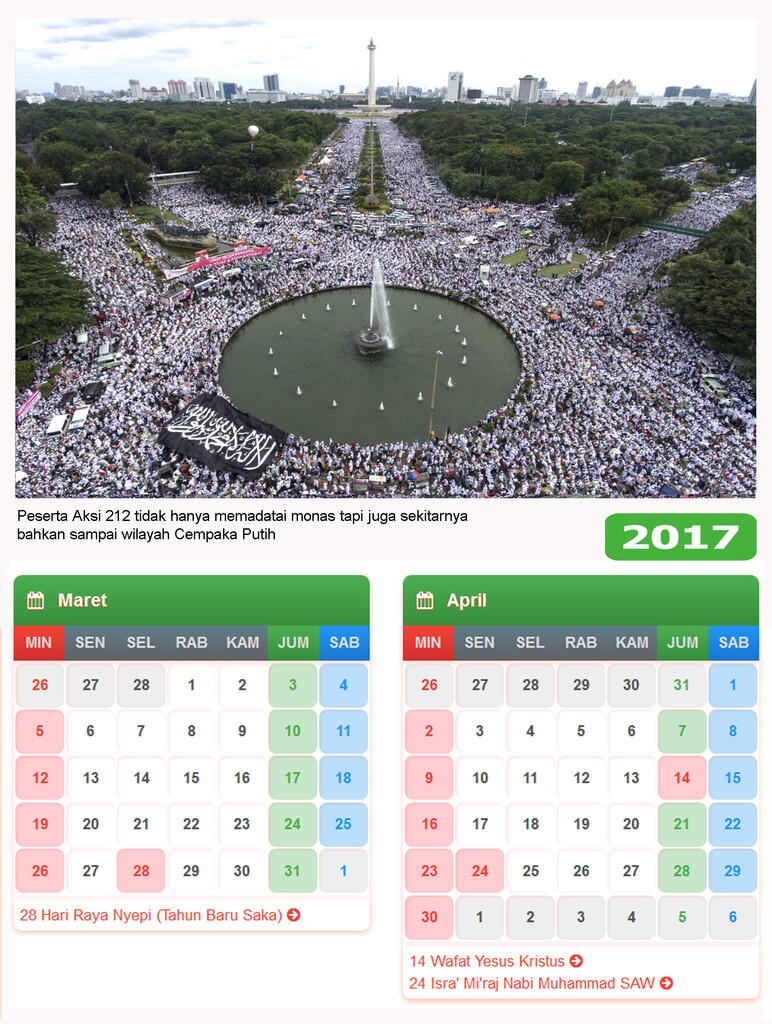KALENDER 2017 - Aksi 212 (Versi 2 - HD)