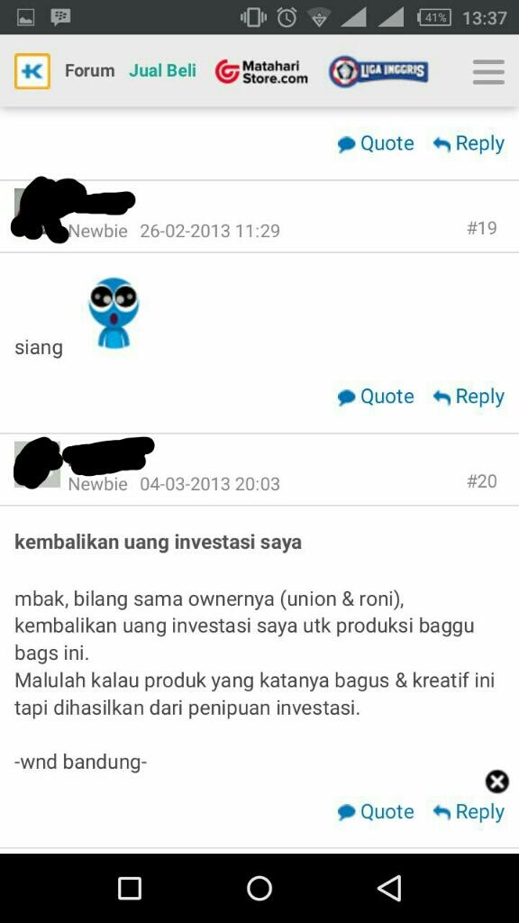 SUrat Terbuka untuk UNION SELINA pemilik @sajadahtebal