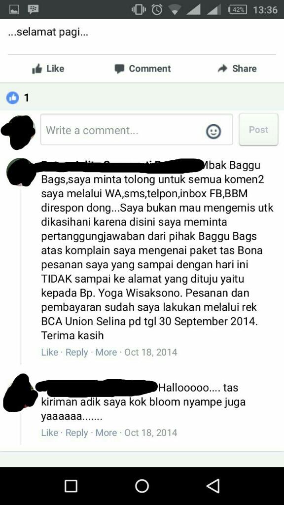 SUrat Terbuka untuk UNION SELINA pemilik @sajadahtebal