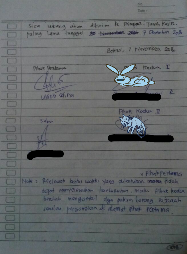 SUrat Terbuka untuk UNION SELINA pemilik @sajadahtebal