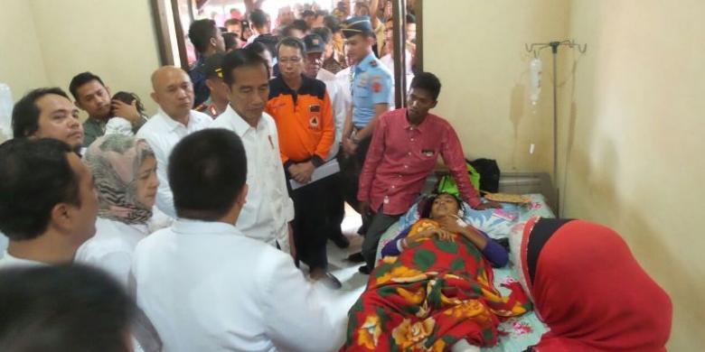 Keceriaan Anak-anak Korban Gempa Sambut Jokowi