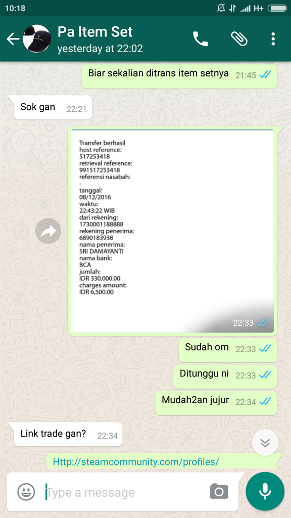 PENIPU ITEM SET DOTA 2ID KASKUS: secretss REK 6890183938 a.n SRI DAMAYANTI 