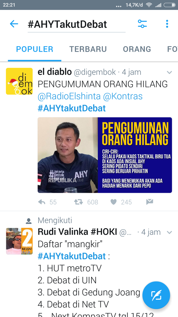 Agus Yudhoyono: Debat Resmi dari KPUD Baru Dimulai Januari