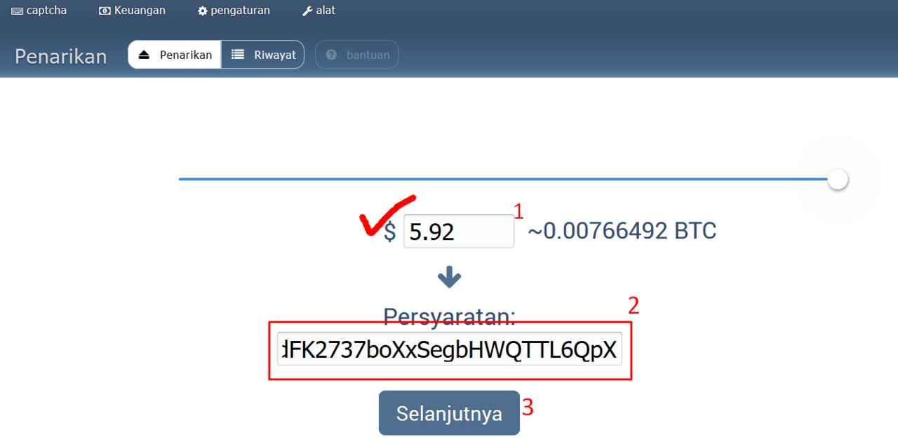 Limited Account Masuk! Langkah-langkah isi wallet via Bitcoin secara &quot;GRATIS&quot;