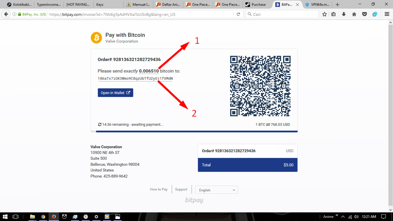 Limited Account Masuk! Langkah-langkah isi wallet via Bitcoin secara &quot;GRATIS&quot;