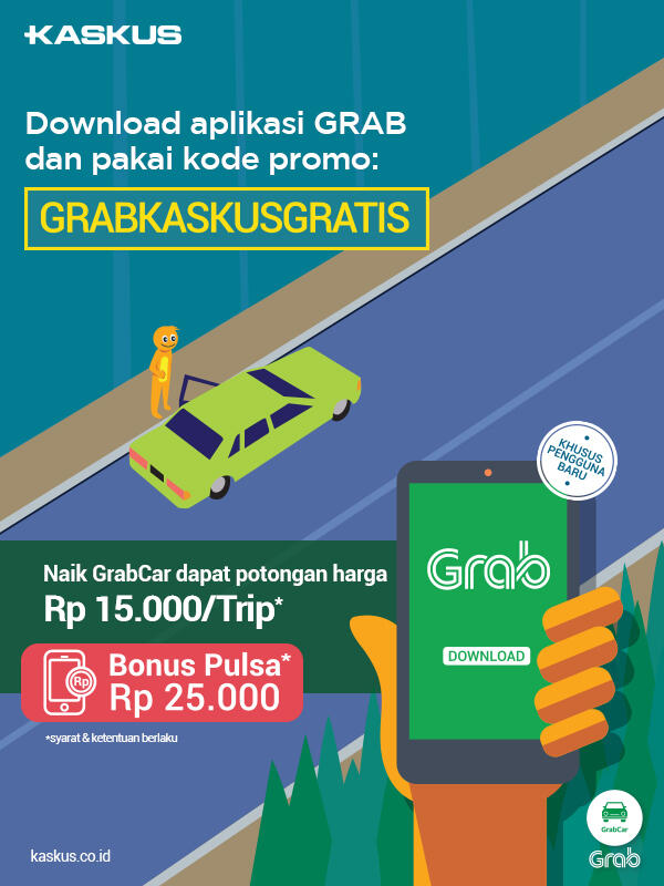 Pakai GRABKASKUSGRATIS Bisa Dapat Bonus Pulsa 25 Ribu!