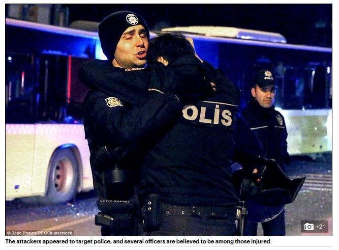 29 orang tewas dalam serangan bom bunuh diri di Istanbul