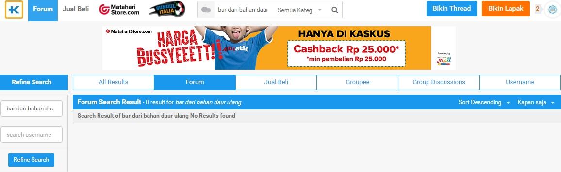 BAR yang dibangun dari bahan bekas