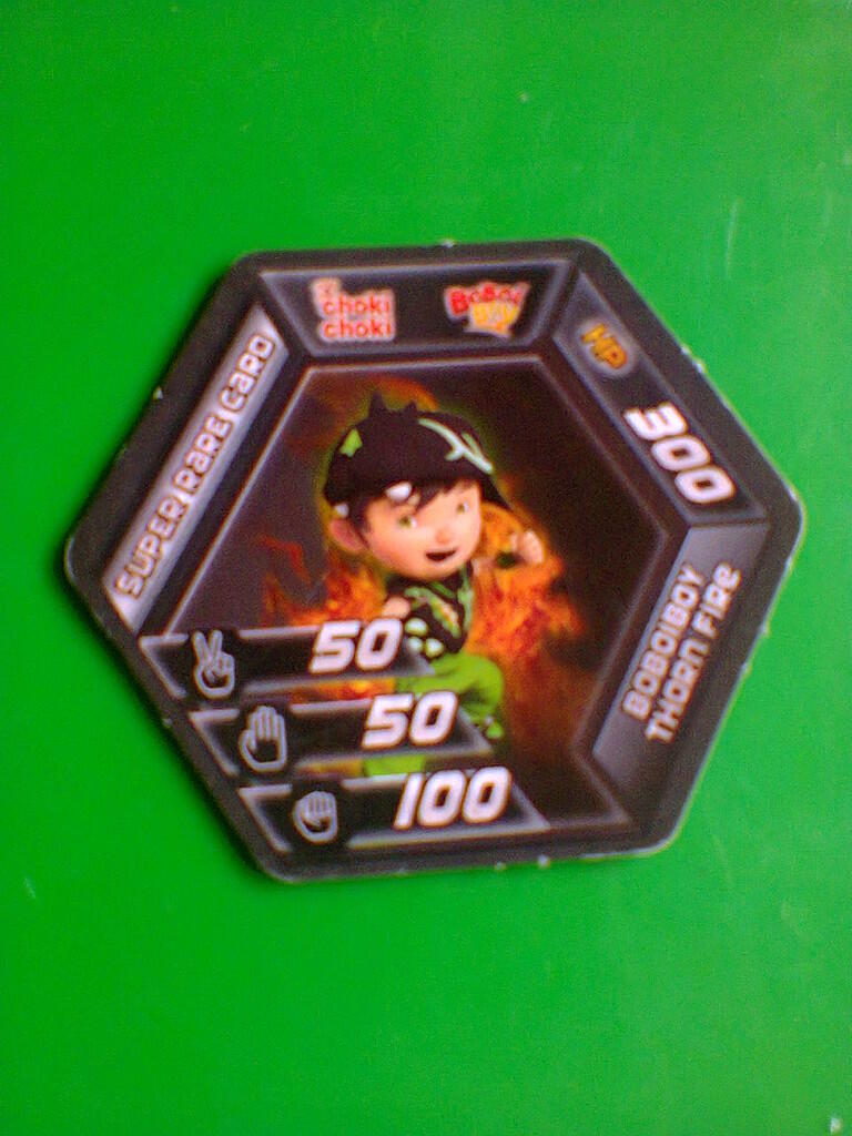 kartu boboiboy choki choki rare dan super rare card. ikantapa