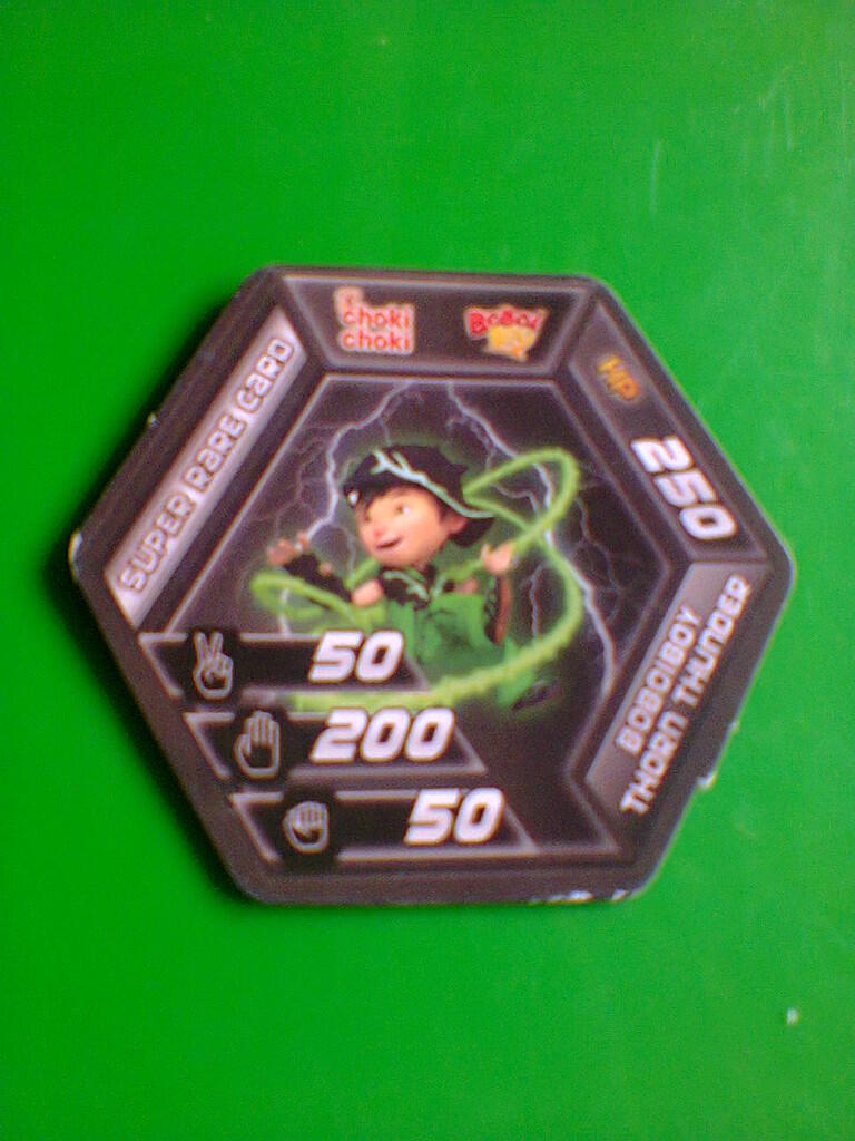 kartu boboiboy choki choki rare dan super rare card. ikantapa