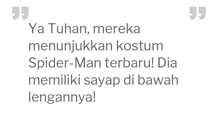 Ini Bukti Spider-Man Bakal Punya Sayap di Film Terbarunya