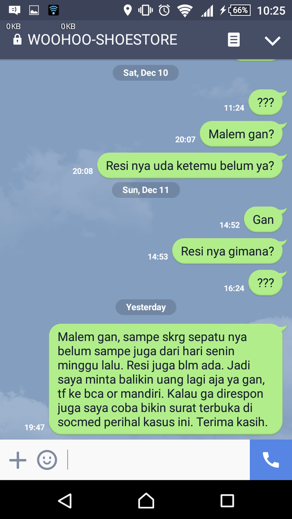 Surat Terbuka untuk ID Instagram woohoo_jkt | Sudah bayar, seller tidak ada kabar