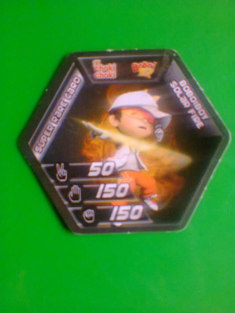 kartu boboiboy choki choki rare dan super rare card. ikantapa