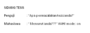 SIDANG TESIS I