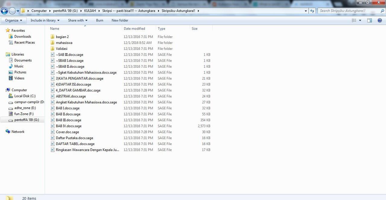 &#91;Help&#93; Semua file di laptop berubah ekstensi menjadi .sage