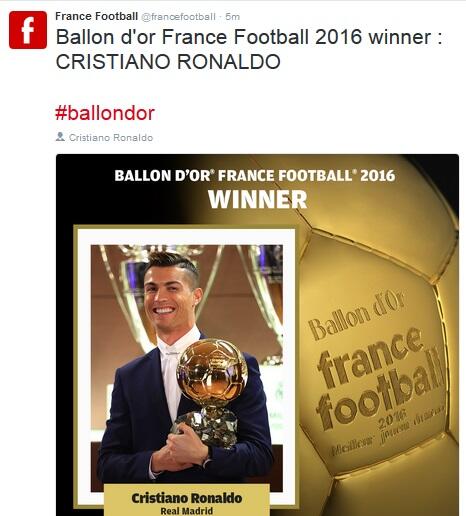 Ballon d'Or 2016, Siapakah Yang Akan Jadi Pemenang ??