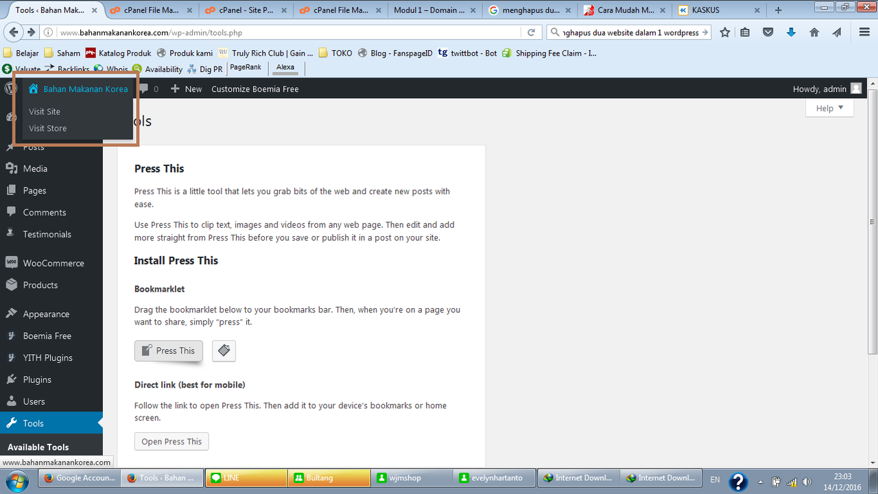 Permasalahan Ketika Instal Woocommerce Di Wordpress