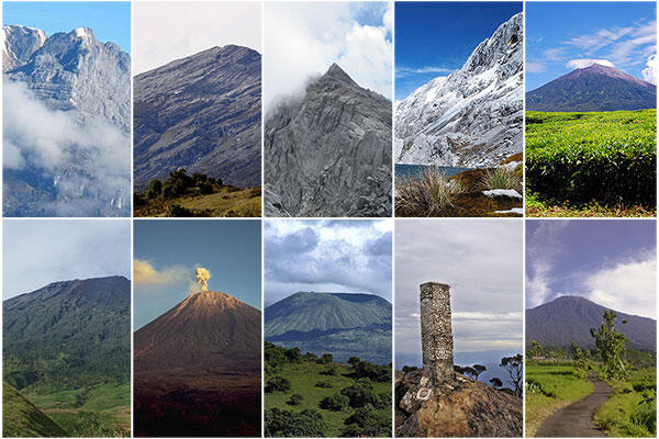 Liburan, 11 Gunung Menakjubkan di Indonesia Ini Patut Dikunjungi