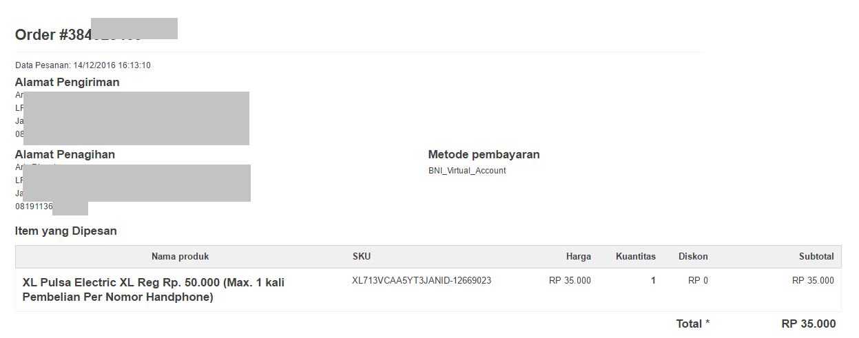 KELUHAN PEMOTONGAN PULSA XL 2016